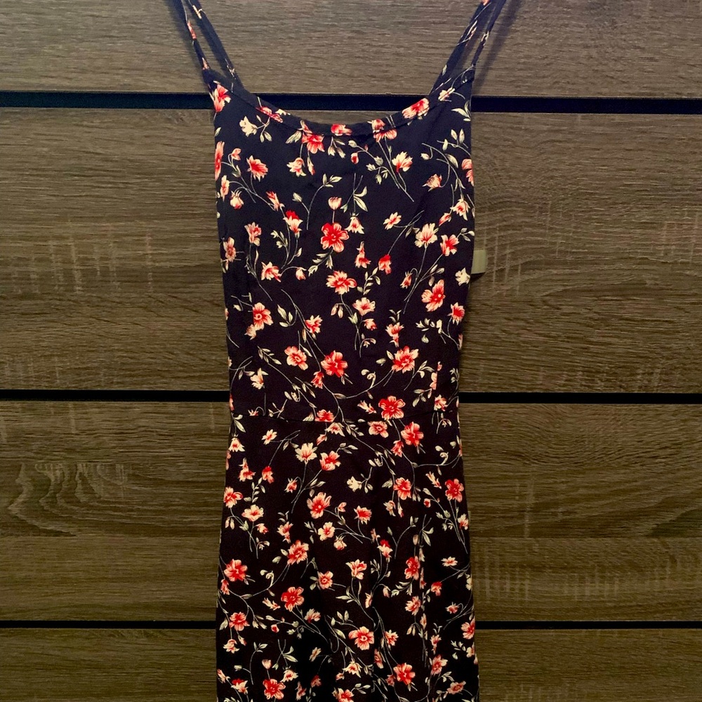 Shein 90s style crossback floral dress